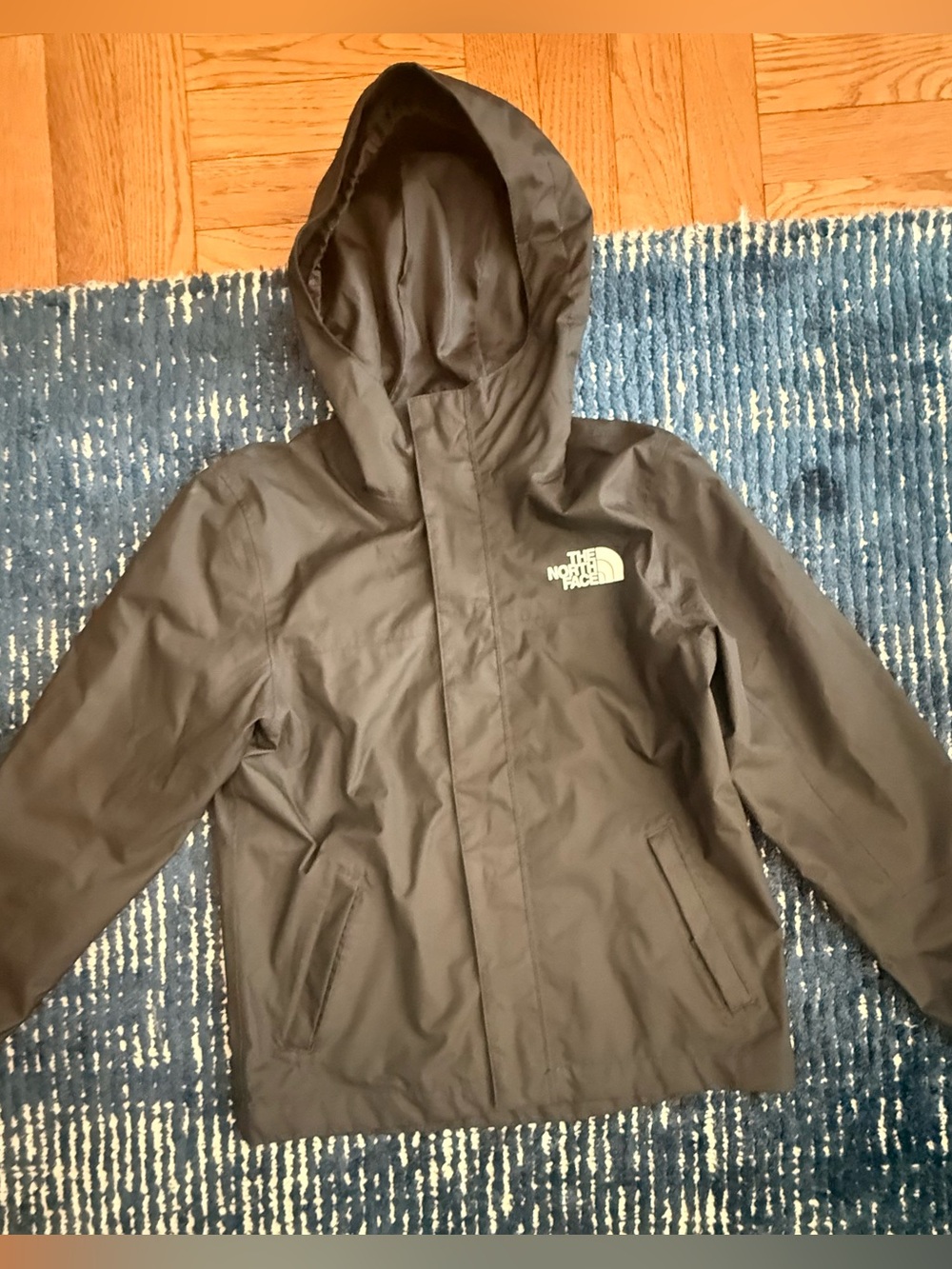 The North Face Kids Zipline Waterproof Rain Jacket Size Small 7/8 Black - Picture 4 of 7